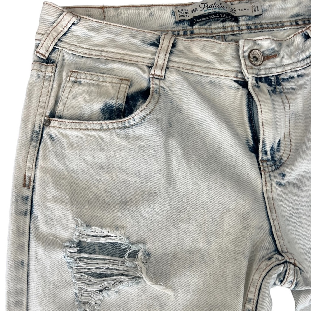 COPY - ZARA | Jeans Distressed Acid Wash 8 - Picture 3 of 6